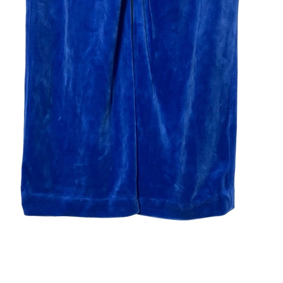 Vintage Electric Blue Velour Sweatpants - Picture 9 of 13